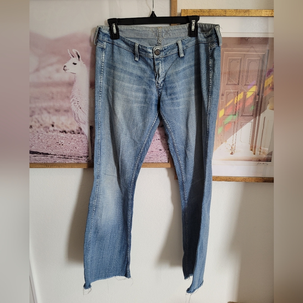MELTIN POT REVERSIBLE JEANS LOW RISE SIZE 8